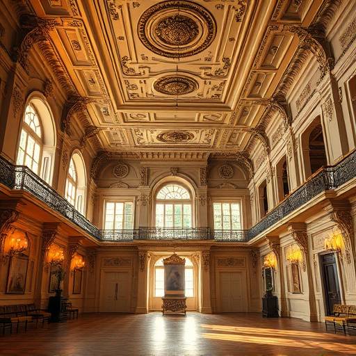 Interior shot of Grand Ballroom in Historic Mansion